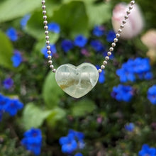 Charger l'image dans la galerie, Prehnite with Epidote heart pendant