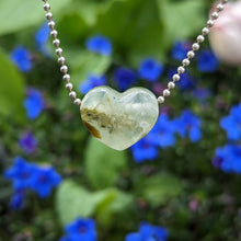 Charger l'image dans la galerie, Prehnite with Epidote heart pendant