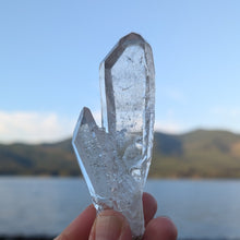 Load image into Gallery viewer, Lemurian Quartz raw crystal Twin