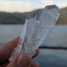 Load image into Gallery viewer, Lemurian Quartz raw crystal Twin