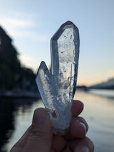 Load image into Gallery viewer, Lemurian Quartz raw crystal Twin