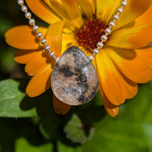 Charger l'image dans la galerie, Fluorite with Mica inclusions teardrop pendant