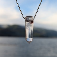 Charger l'image dans la galerie, Phantom Quartz with Hematite inclusions Pendulum pendant