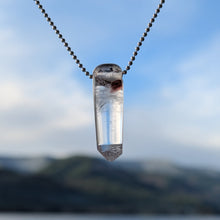 Charger l'image dans la galerie, Phantom Quartz with Hematite inclusions Pendulum pendant
