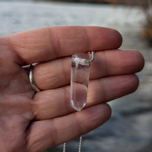 Charger l'image dans la galerie, Phantom Quartz with Hematite inclusions Pendulum pendant
