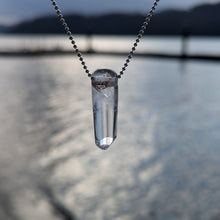 Charger l'image dans la galerie, Phantom Quartz with Hematite inclusions Pendulum pendant
