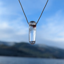 Charger l'image dans la galerie, Phantom Quartz with Hematite inclusions Pendulum pendant
