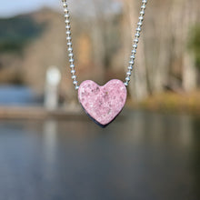 Charger l'image dans la galerie, Lepidolite after Elbaite heart pendant 1