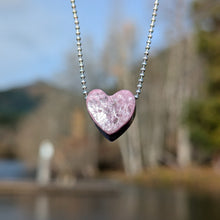 Charger l'image dans la galerie, Lepidolite after Elbaite heart pendant 1