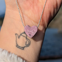 Charger l'image dans la galerie, Lepidolite after Elbaite heart pendant 1