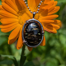 Charger l'image dans la galerie, Nuummite in 925 silver star bezel pendant #2