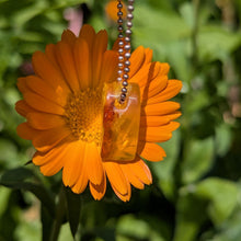 Charger l'image dans la galerie, Amber teardrop pendulum pendant