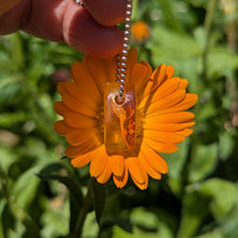 Charger l'image dans la galerie, Amber teardrop pendulum pendant