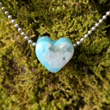 Ladda upp bild till gallerivisning, Amazonite heart pendant