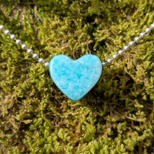 Ladda upp bild till gallerivisning, Amazonite heart pendant
