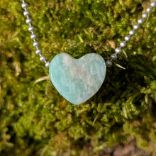 Ladda upp bild till gallerivisning, Amazonite heart pendant