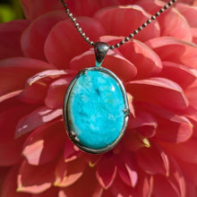 Load image into Gallery viewer, Large Indonesian Opalized Wood in 925 silver pendant #2