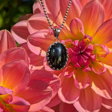 Load image into Gallery viewer, Nuummite in 925 silver bezel pendant #4