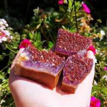 Charger l'image dans la galerie, Amethyst with Hematite druzy custom plugs