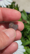 Charger et lire la vidéo dans la visionneuse de la Galerie, Black Moonstone small heart pendant