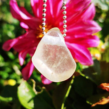 Charger l'image dans la galerie, Libyan desert glass half raw half polished necklace