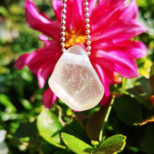 Charger l'image dans la galerie, Libyan desert glass half raw half polished necklace