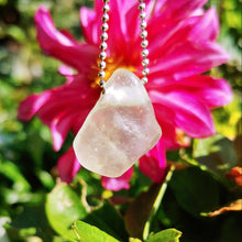 Charger l'image dans la galerie, Libyan desert glass half raw half polished necklace