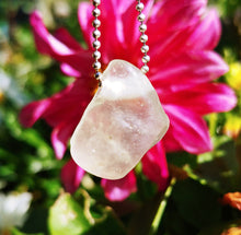 Charger l'image dans la galerie, Libyan desert glass half raw half polished necklace