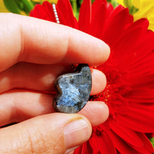 Charger l'image dans la galerie, Larvikite wing pendant