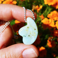 Load image into Gallery viewer, Chrysoprase wing pendant