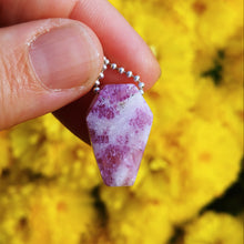 Load image into Gallery viewer, Fluorite coffin pendant
