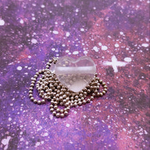 Load image into Gallery viewer, Rose Quartz heart pendant - transparent