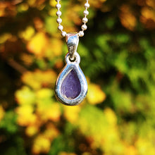 Charger l'image dans la galerie, Tiny Tanzanite teardrop silver pendant