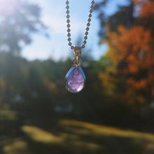 Charger l'image dans la galerie, Tiny Tanzanite teardrop silver pendant