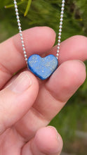 Charger et lire la vidéo dans la visionneuse de la Galerie, Lapis Lazuli heart pendant #2