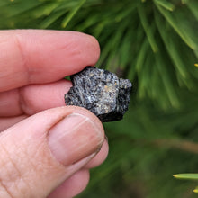 Load image into Gallery viewer, Nuummite self standing half raw half polished