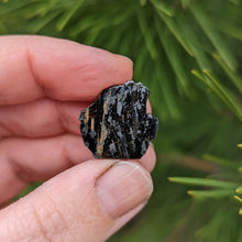 Load image into Gallery viewer, Nuummite self standing half raw half polished