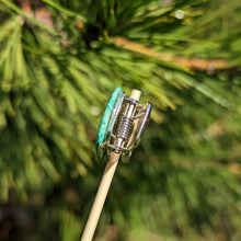 Load image into Gallery viewer, Chrysocolla hair clip