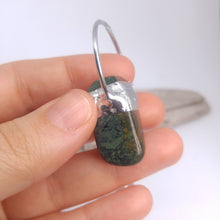 Load image into Gallery viewer, Kambaba Jasper claw with green Aventurine necklace