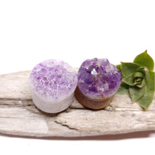 Charger l'image dans la galerie, 18mm Amethyst druzy plugs