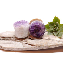 Charger l'image dans la galerie, 18mm Amethyst druzy plugs