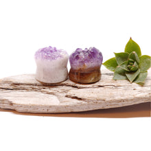 Charger l'image dans la galerie, 18mm Amethyst druzy plugs