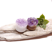 Charger l'image dans la galerie, 18mm Amethyst druzy plugs