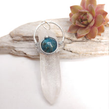 Charger l'image dans la galerie, Himalayan Quartz with Apatite necklace