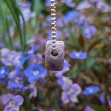 Load image into Gallery viewer, Lepidolite heart pendant
