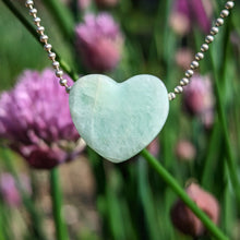 Indlæs billede til gallerivisning Aquamarine heart pendant
