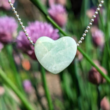 Load image into Gallery viewer, Aquamarine heart pendant

