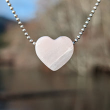 Load image into Gallery viewer, Petalite heart pendant
