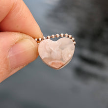 Indlæs billede til gallerivisning Flower Agate heart pendant
