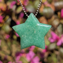 Load image into Gallery viewer, Aventurine Large Star pendant
